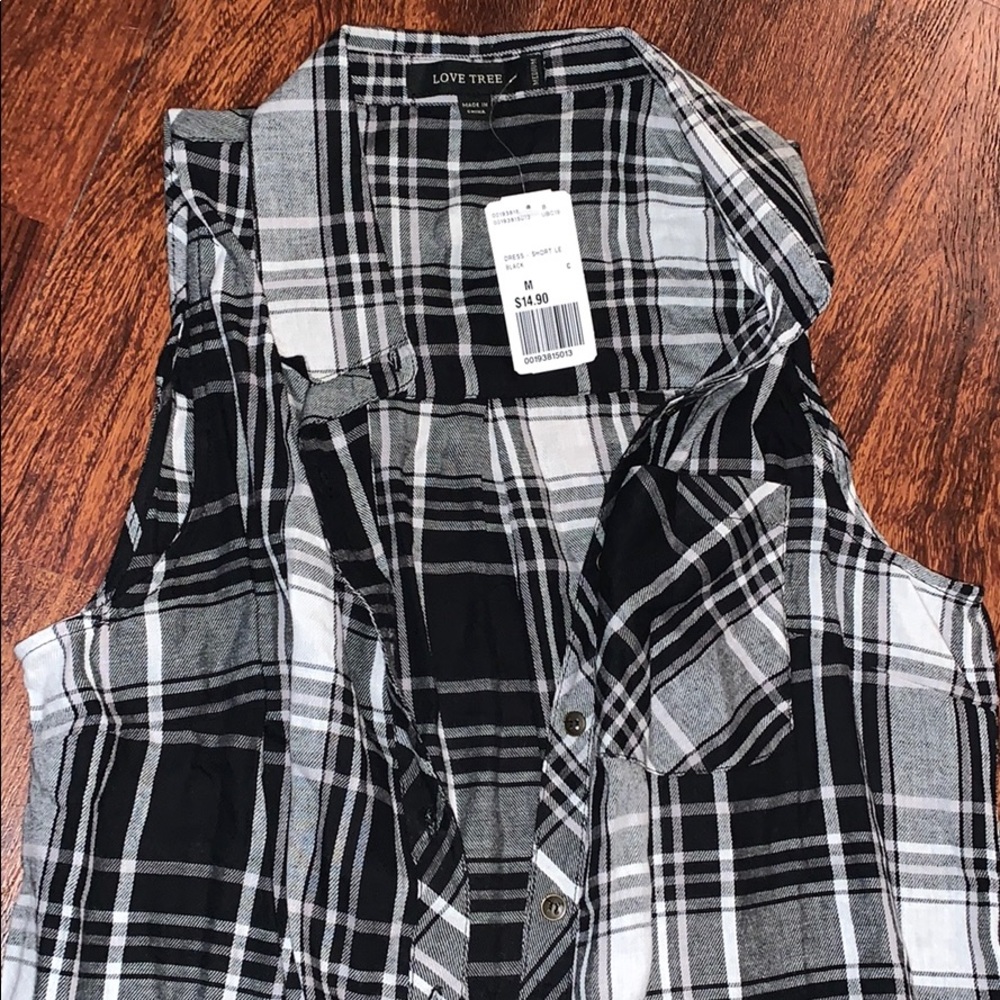 Forever 21 vest  dress Plaid